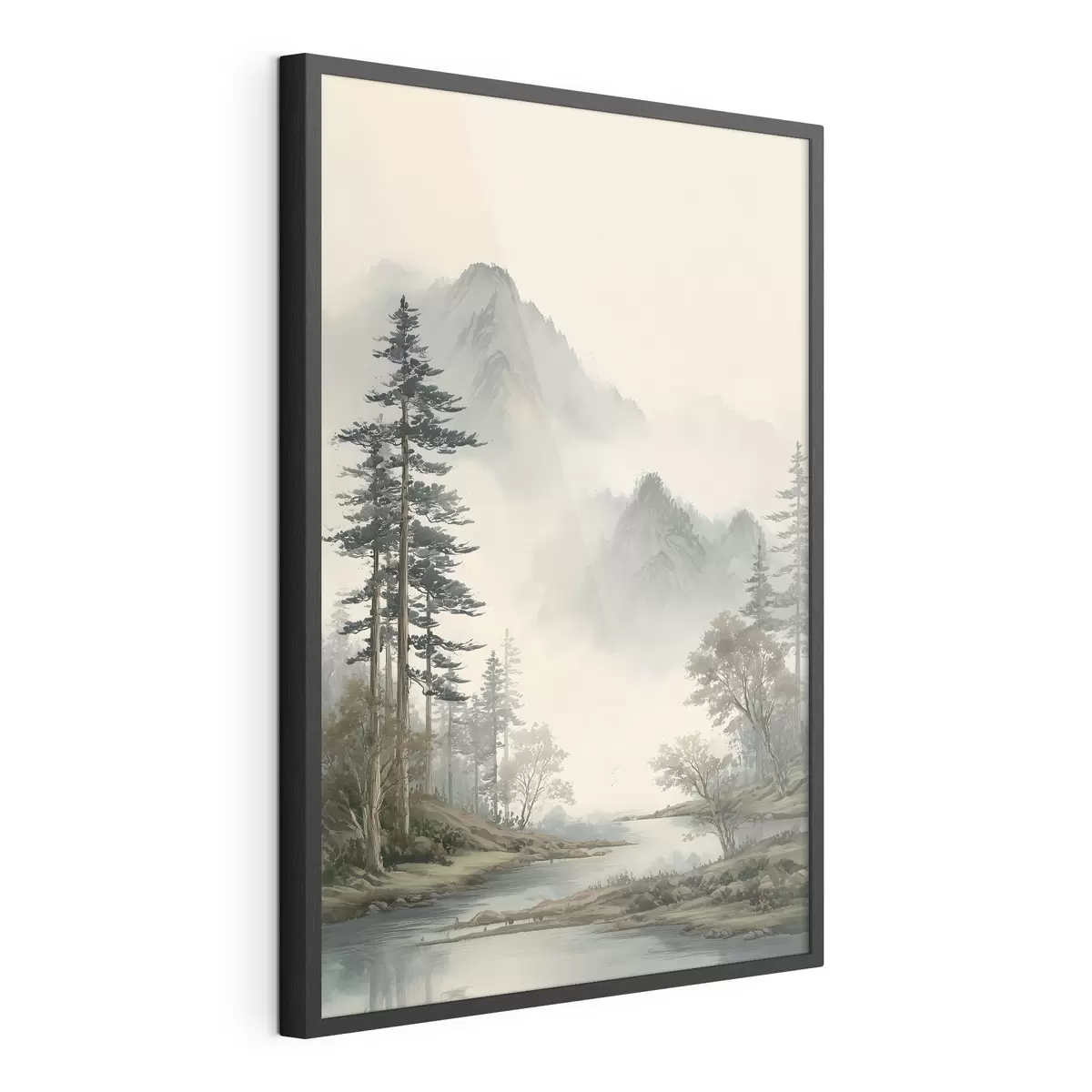 Poster une lionne peinte à l'aquarelle f48531