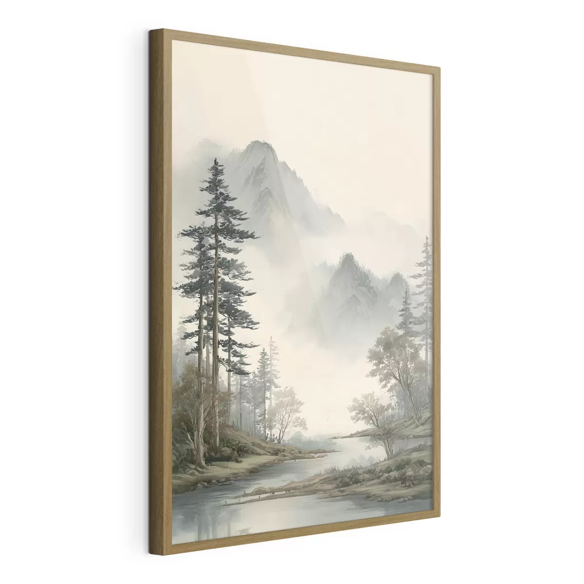 Poster une lionne peinte à l'aquarelle f48531