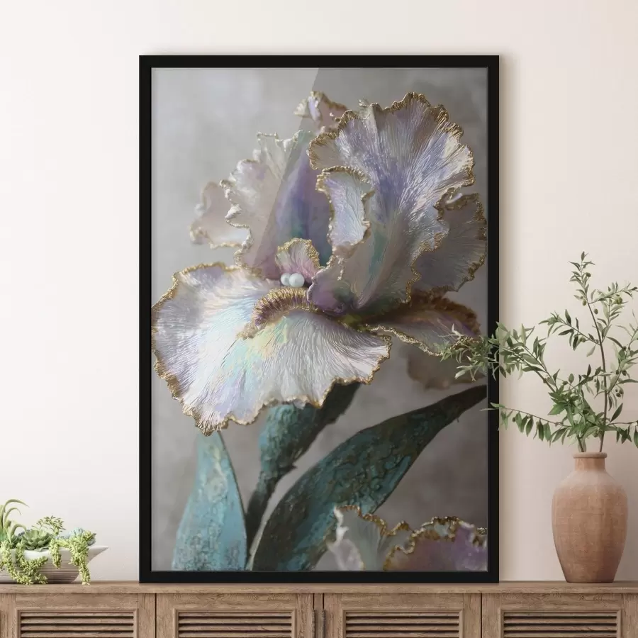 Papier peint un paysage de montagne avec des pins et une rivière f48546