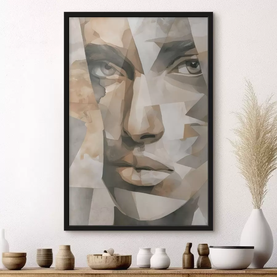 Papier peint Visage abstrait f48562