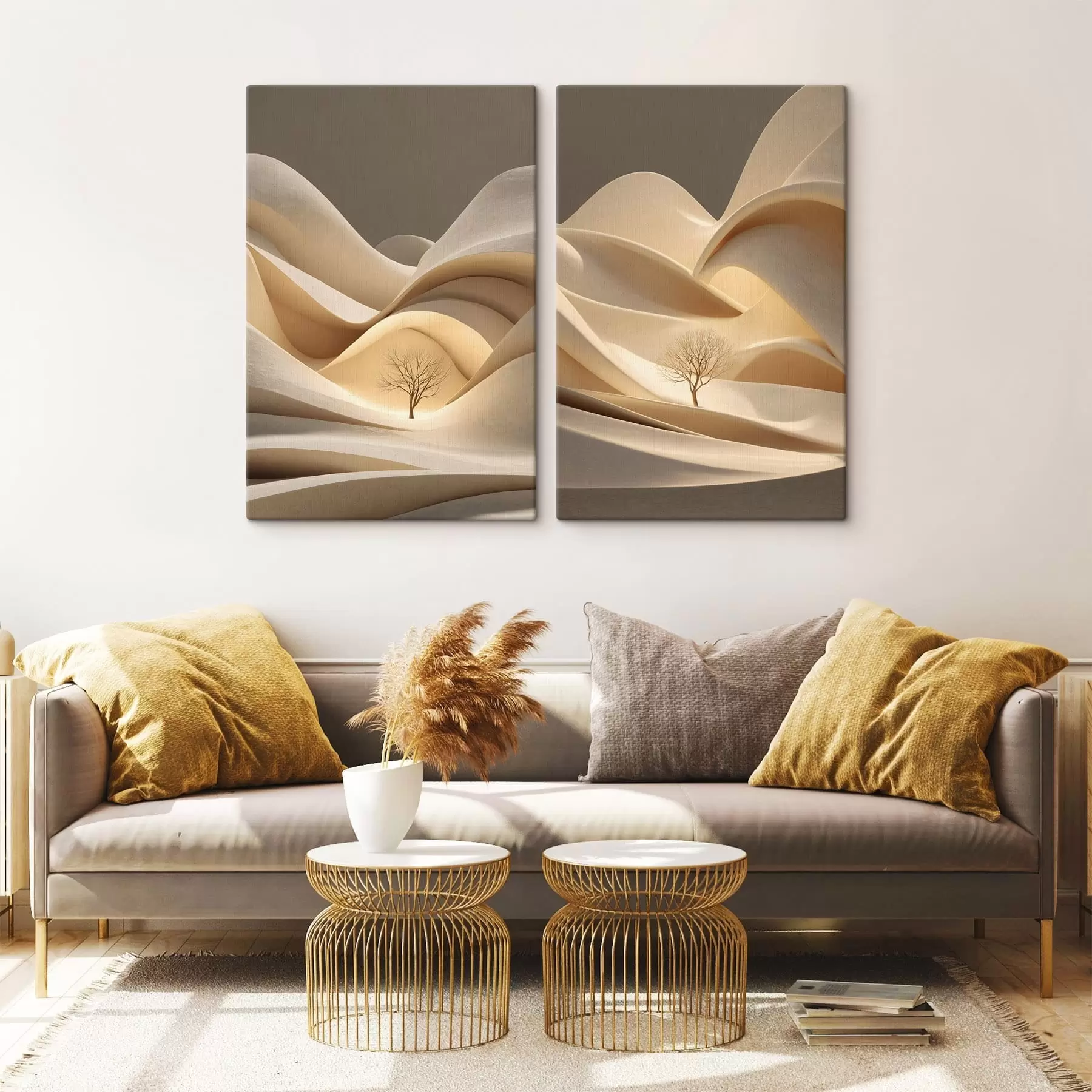 Tableau un paysage surréaliste avec un arbre m30261