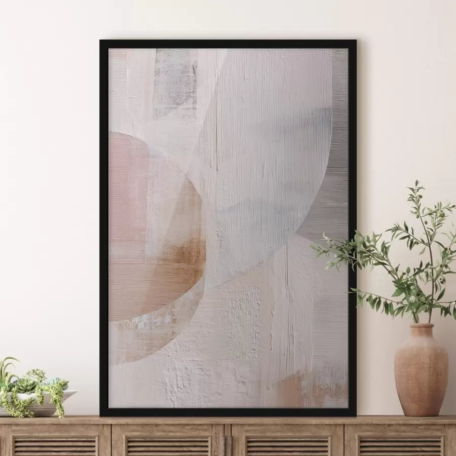 Papier peint Fond texturé avec des éléments superposés dans un style de peinture contemporaine f48190