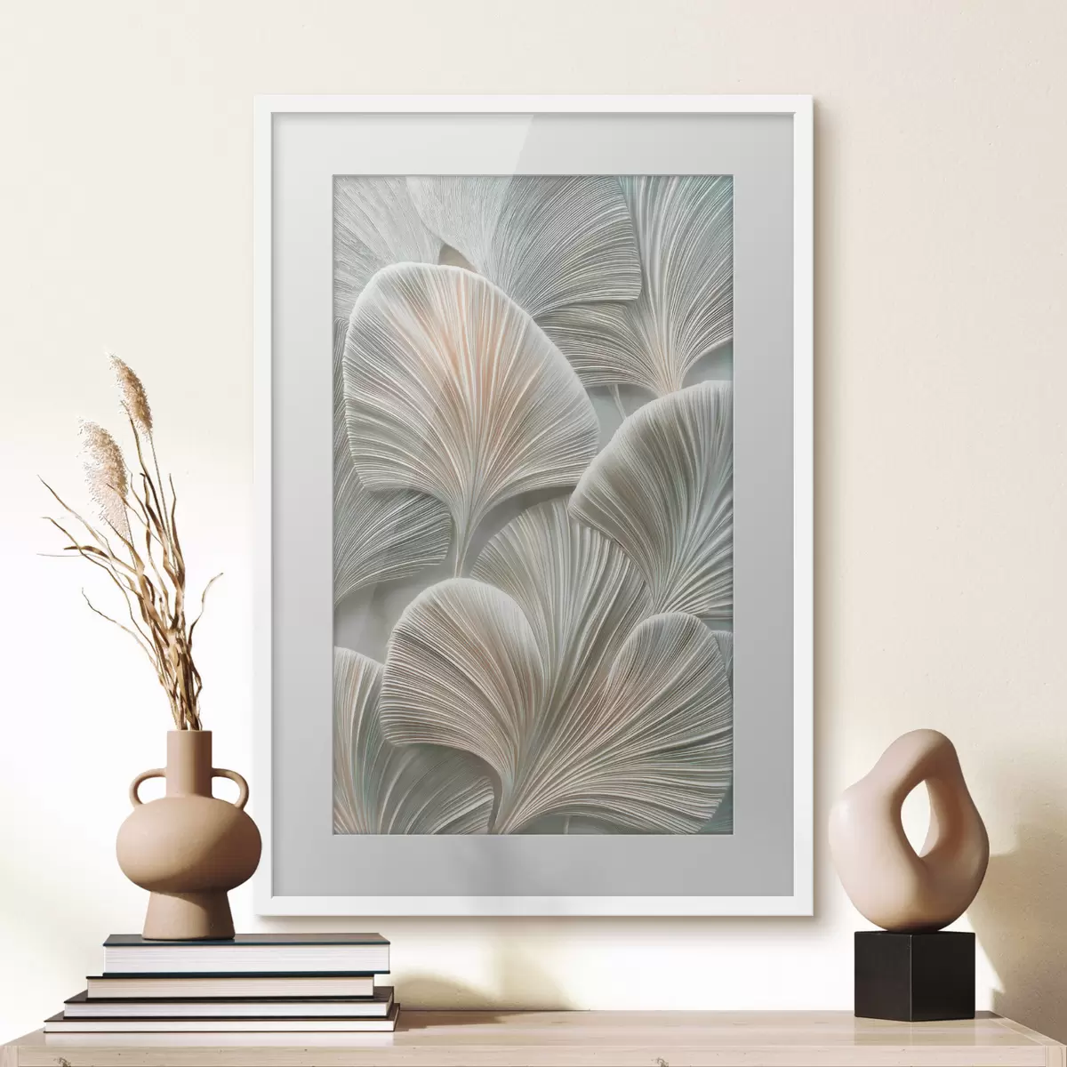 Poster Feuilles et étreinte f48210