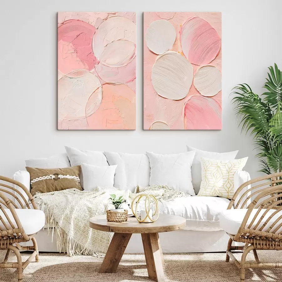 Tableau L'harmonie des formes arrondies et des tons doux dans un style artistique m30141