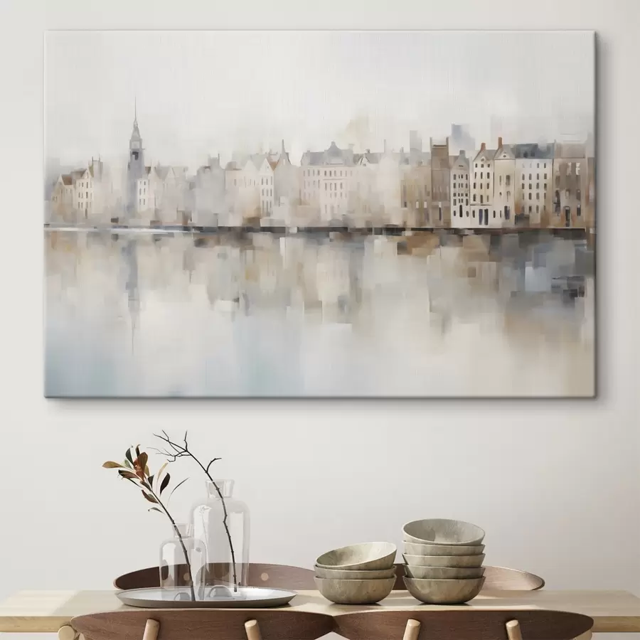 Papier peint Peinture d'imitation de paysage urbain s48596