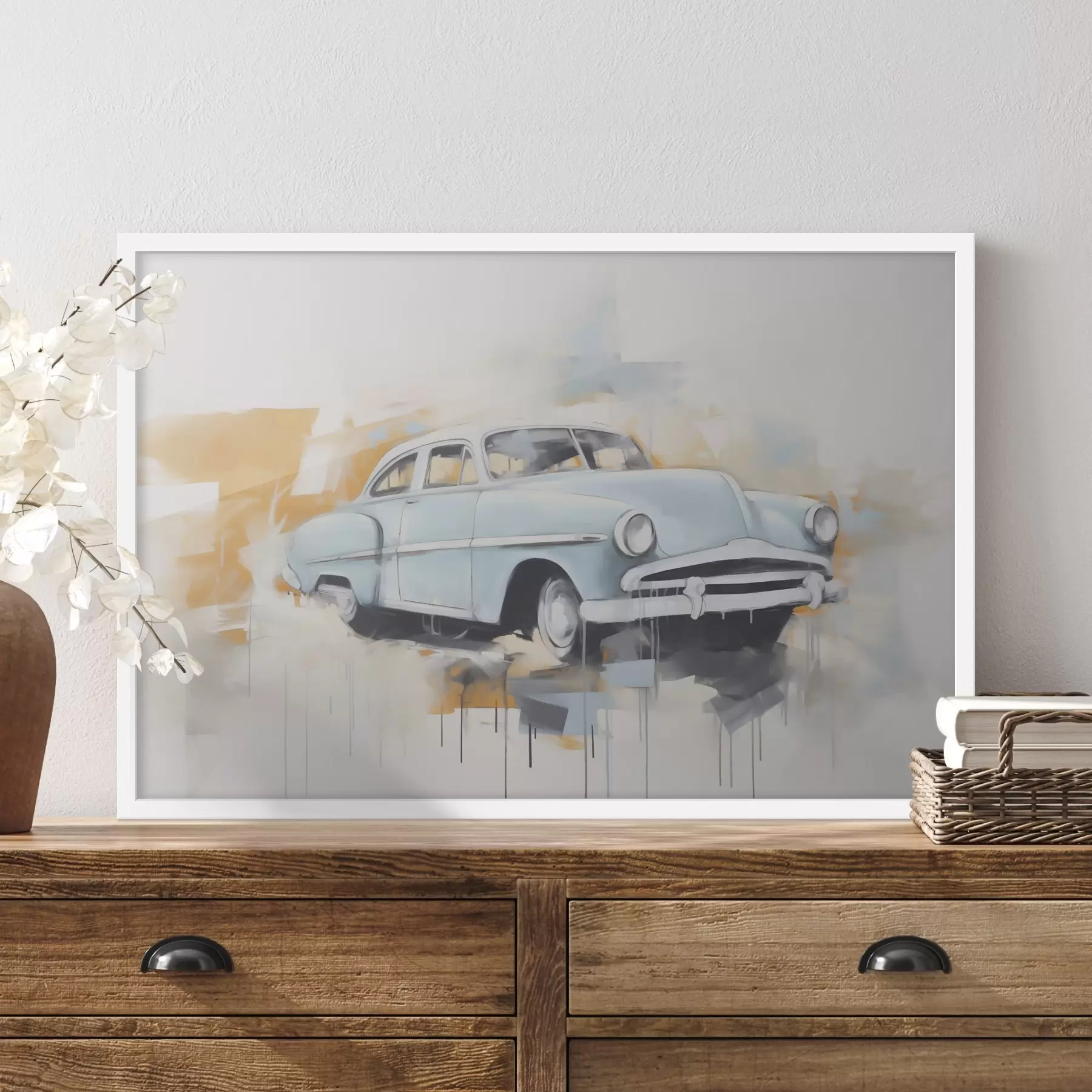 Papier peint Abstraction avec une voiture f48595