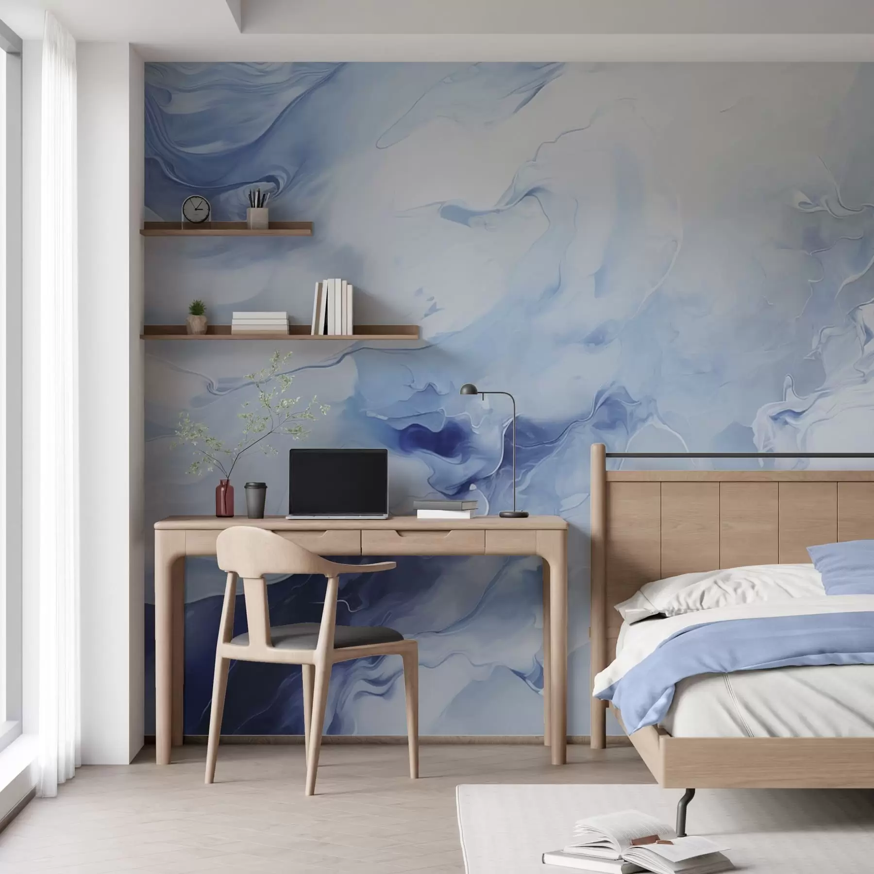 Papier peint Veines de marbre raffinées w05441