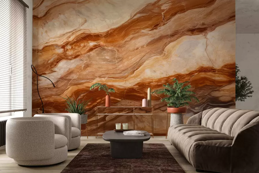 Papier peint Effet marbré w05455