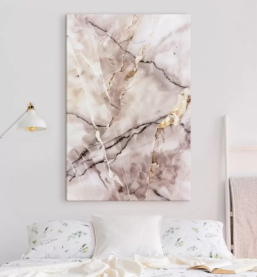 Tableau Texture marbrée, beige s48571