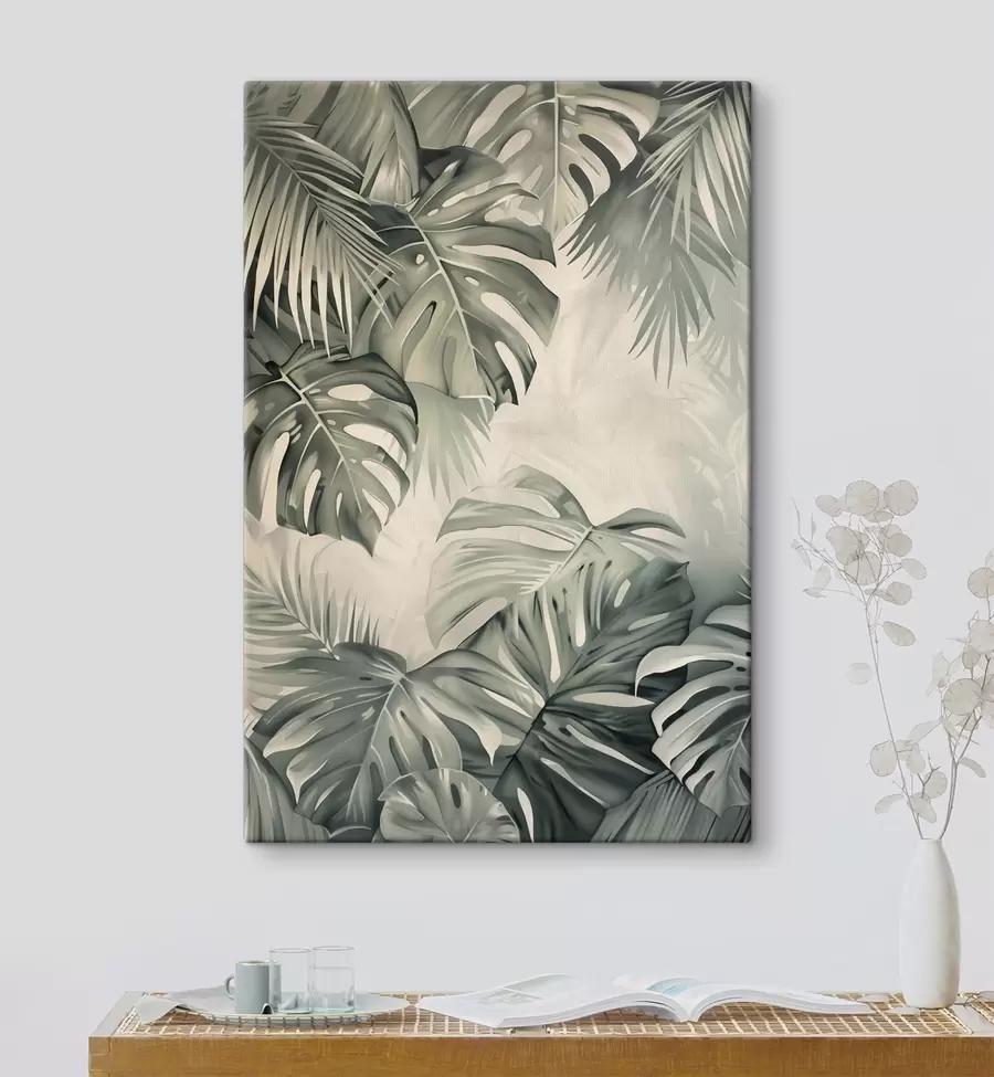 Tableau Feuilles tropicales, botanique s48575