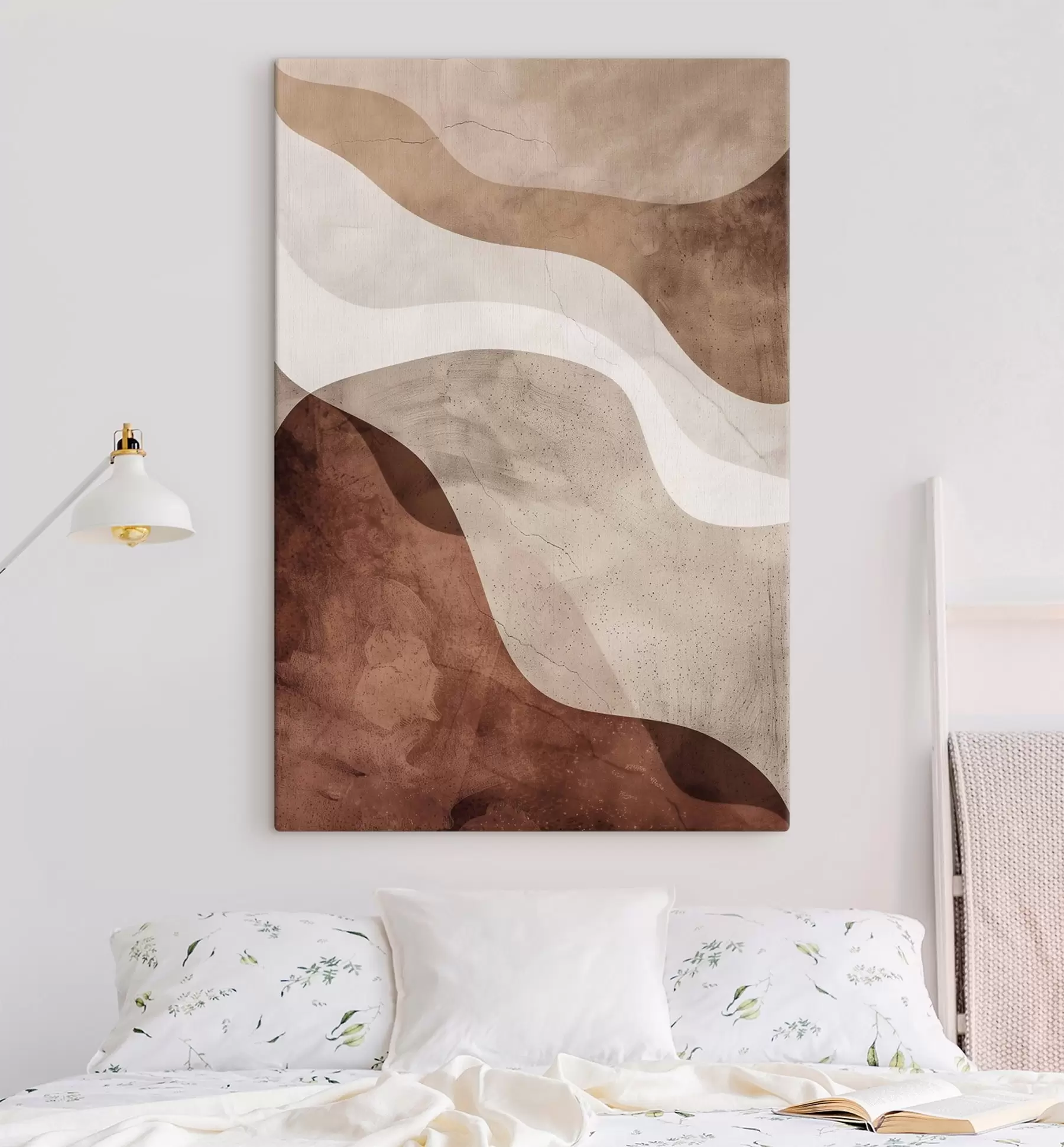 Tableau Abstraction moderne, tons chauds s48580