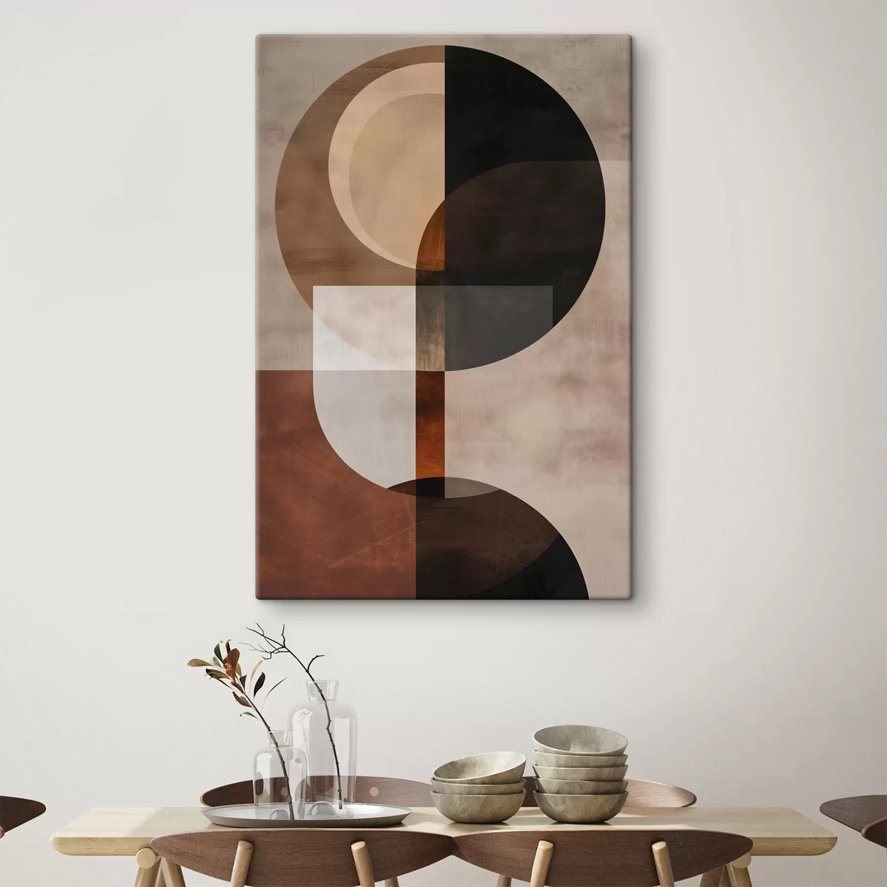 Tableau Des formes minimalistes, un style contemporain s48584