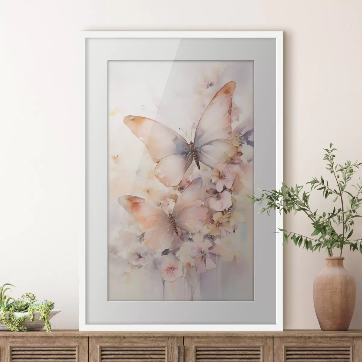 Poster Papillons et tendresse f48563