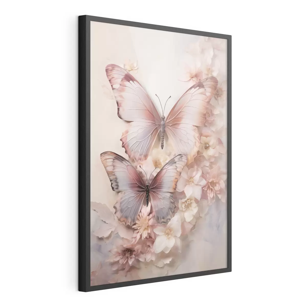 Poster Fleurs et papillons f48565