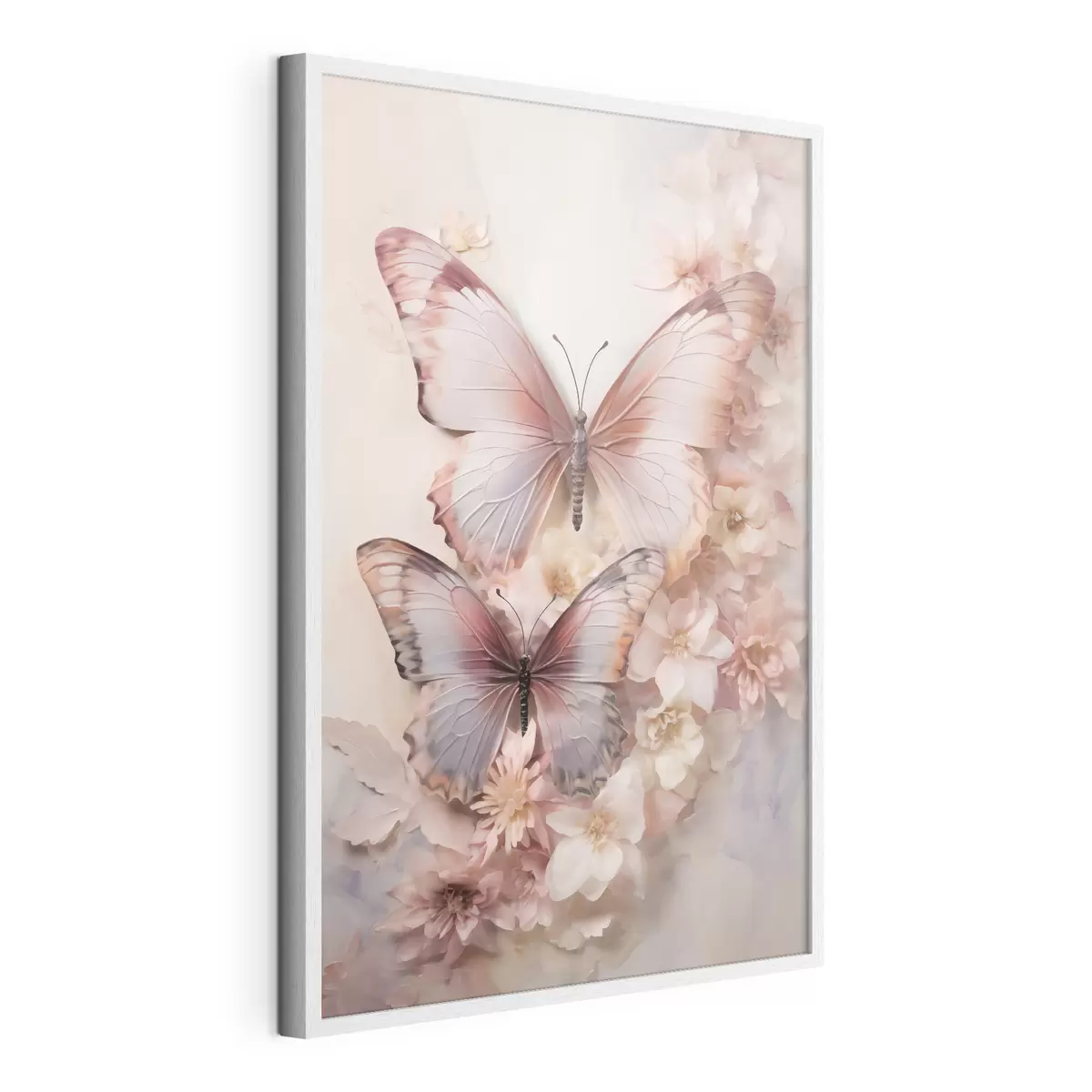 Poster Fleurs et papillons f48565