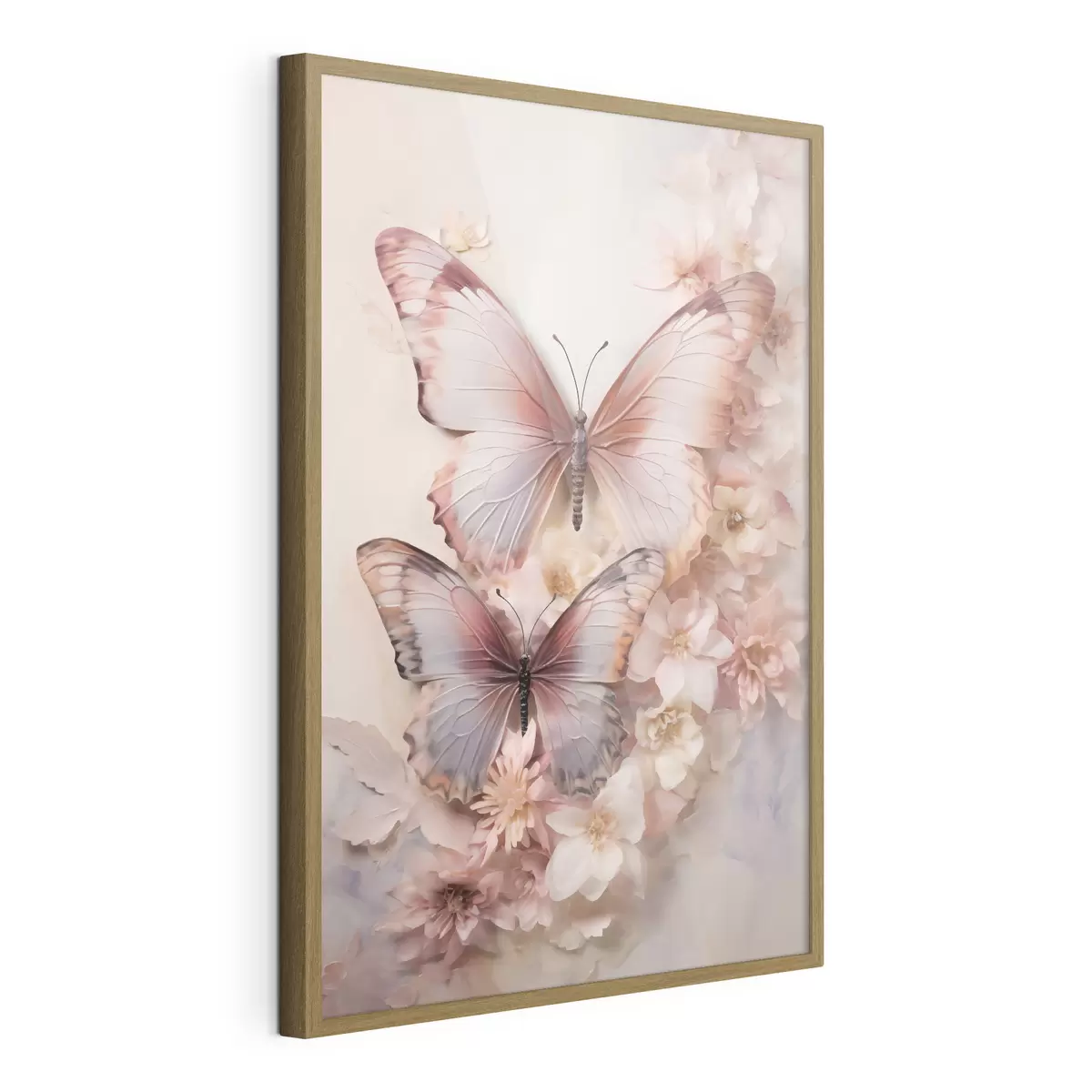 Poster Fleurs et papillons f48565