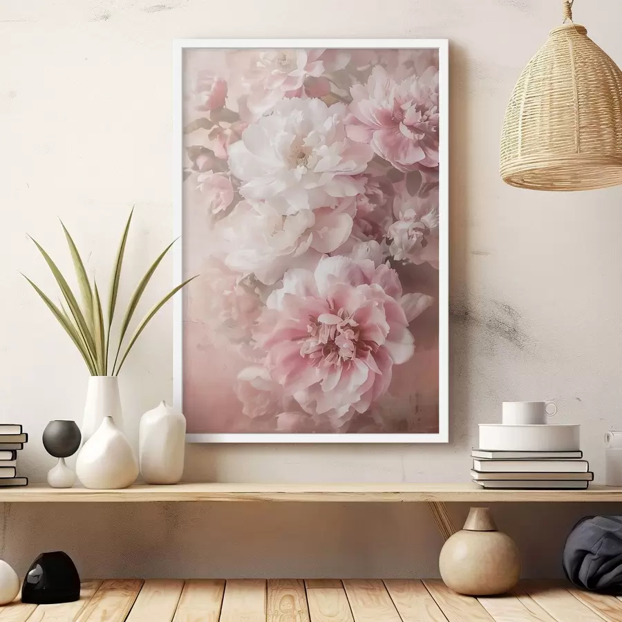 Papier peint De délicates fleurs de pivoine f48566