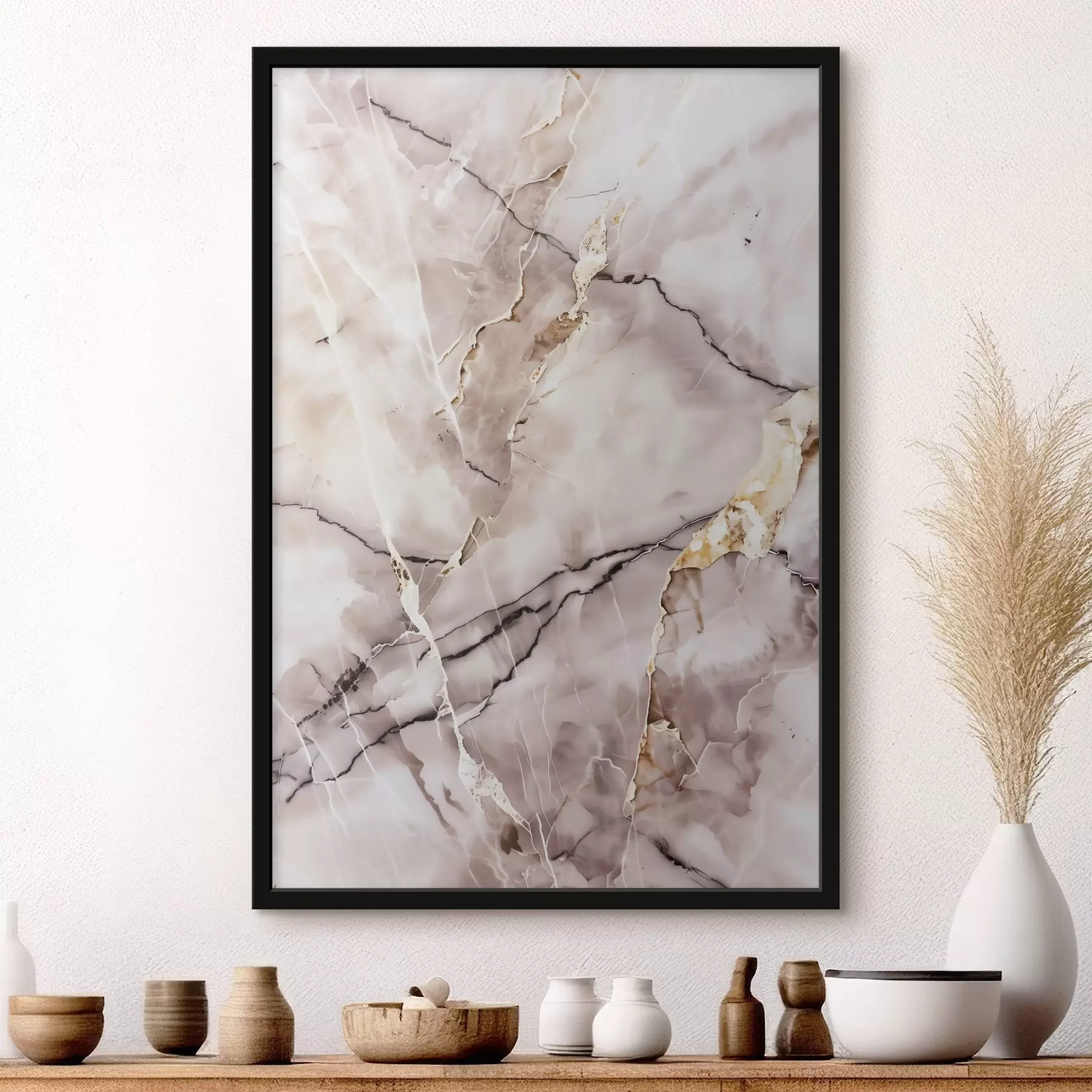 Papier peint Texture marbrée, beige f48571