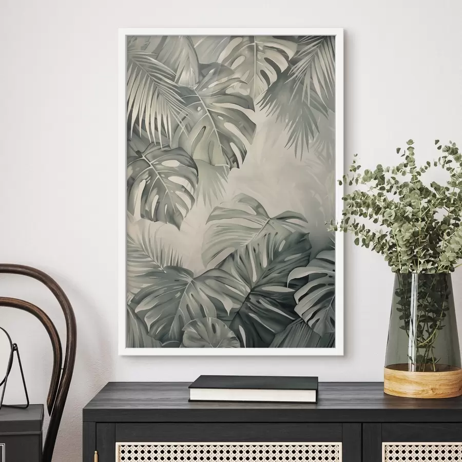 Papier peint Feuilles tropicales, botanique f48575