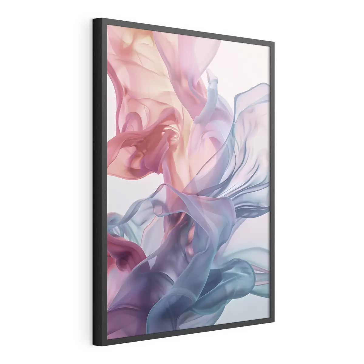 Poster Abstraction lumineuse, vagues colorées, style contemporain f48581