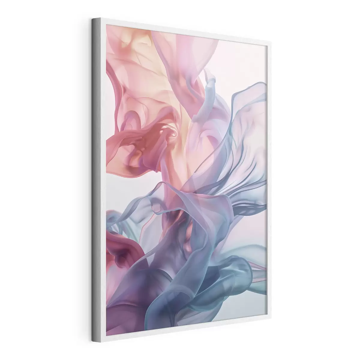 Poster Abstraction lumineuse, vagues colorées, style contemporain f48581