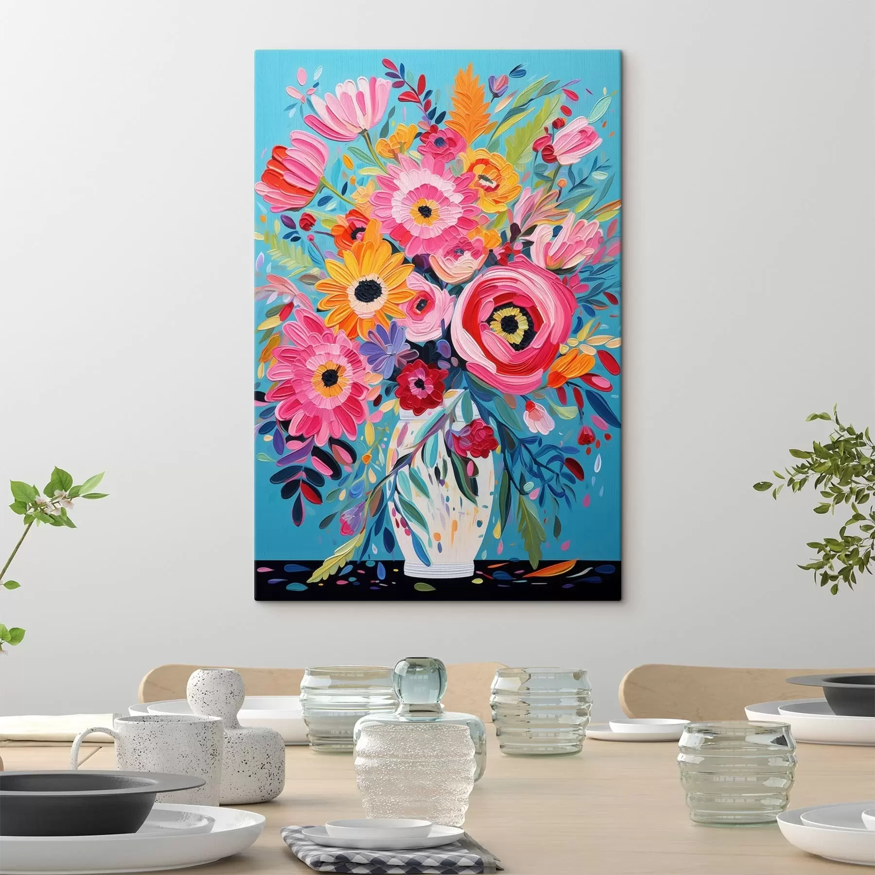 Tableau Fleurs éclatantes s48644