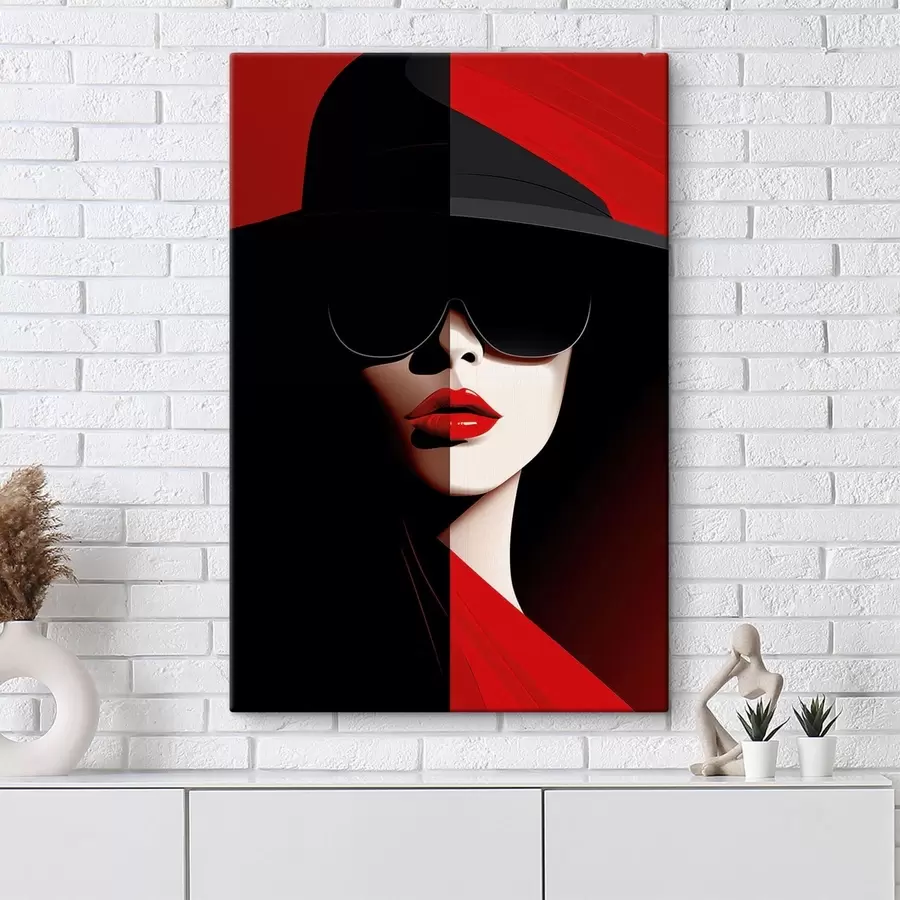 Tableau Femme au chapeau s48649