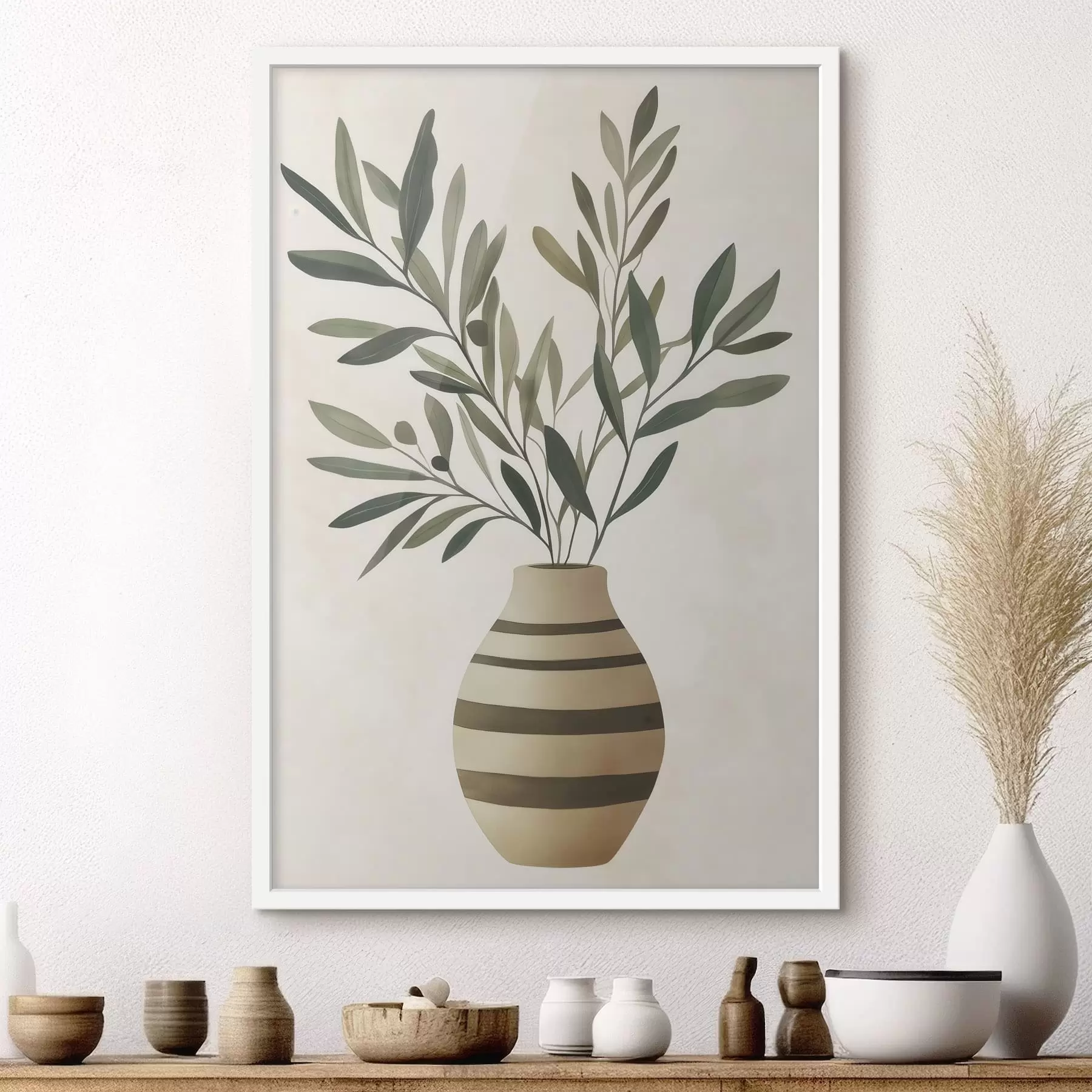 Papier peint Olive f48642