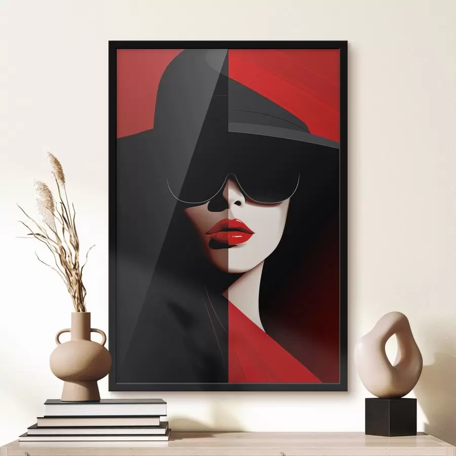 Papier peint Femme au chapeau f48649