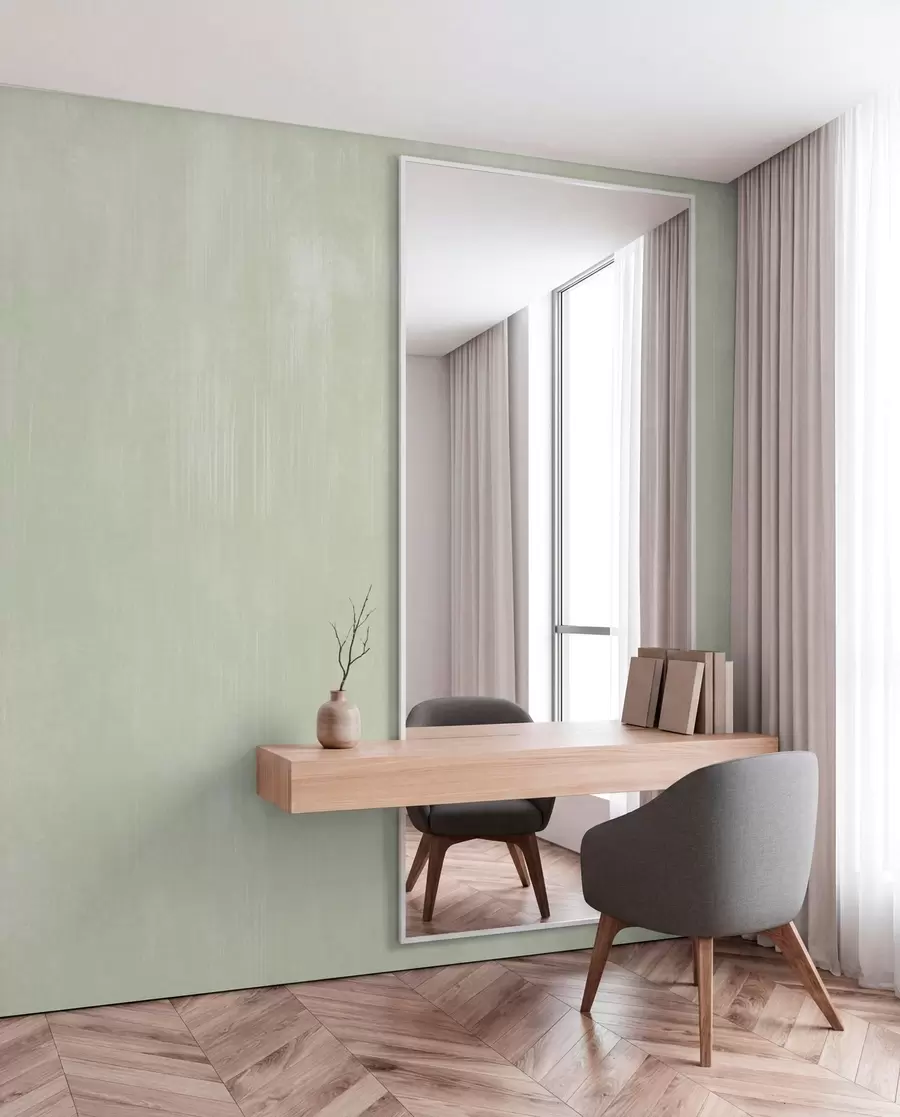 Papier peint Fond vert pâle avec une légère texture verticale w05121v3