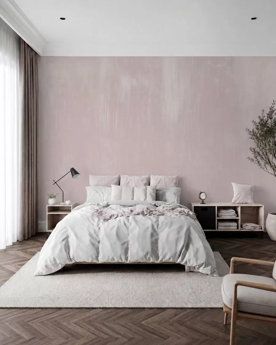 Papier peint Fond rose pâle avec une texture verticale délicate w05121v2