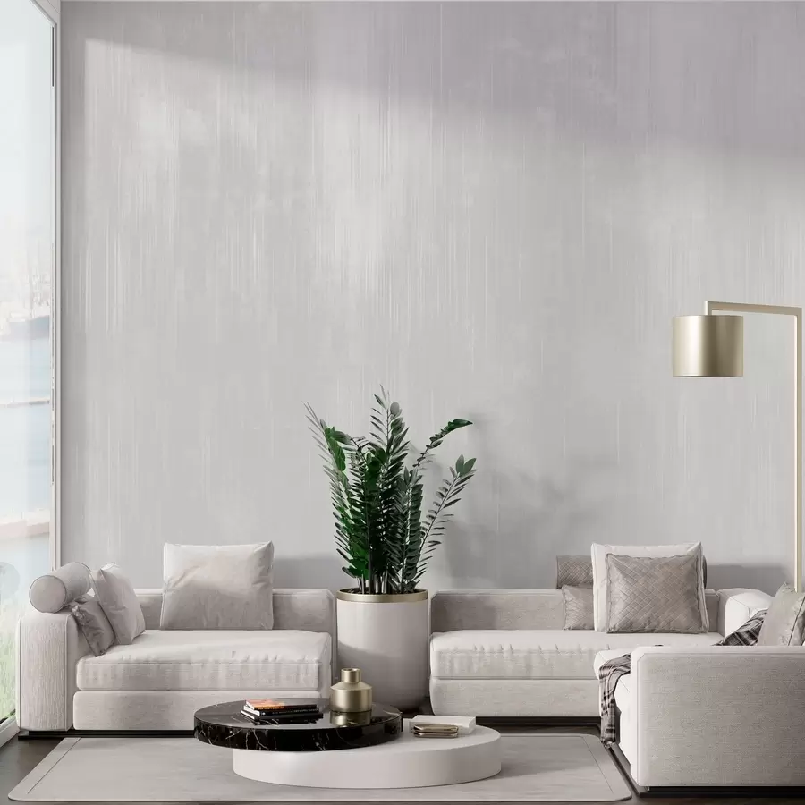 Papier peint Fond gris clair avec une texture verticale régulière w05121v4