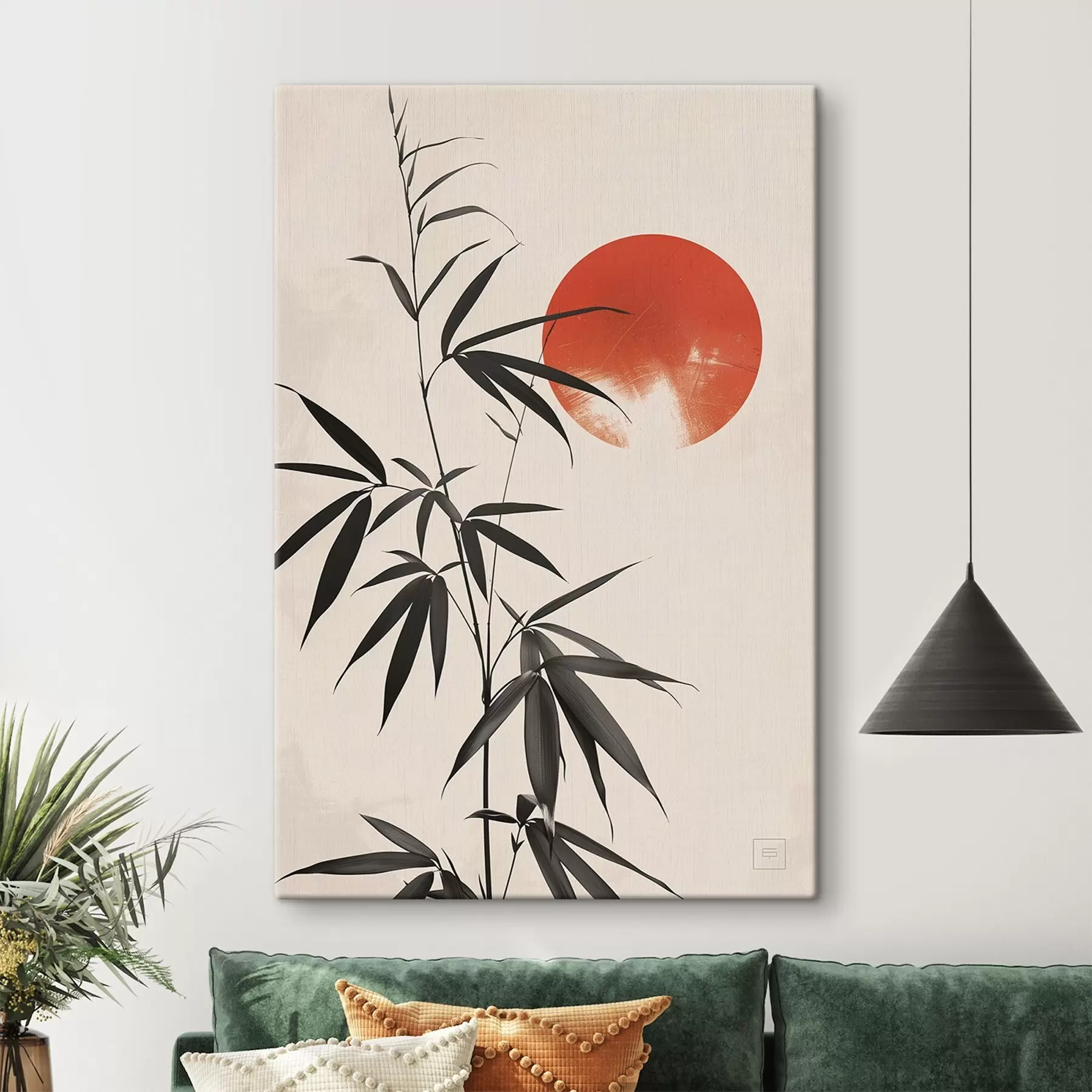 Tableau Paysage japonais ensoleillé s48630