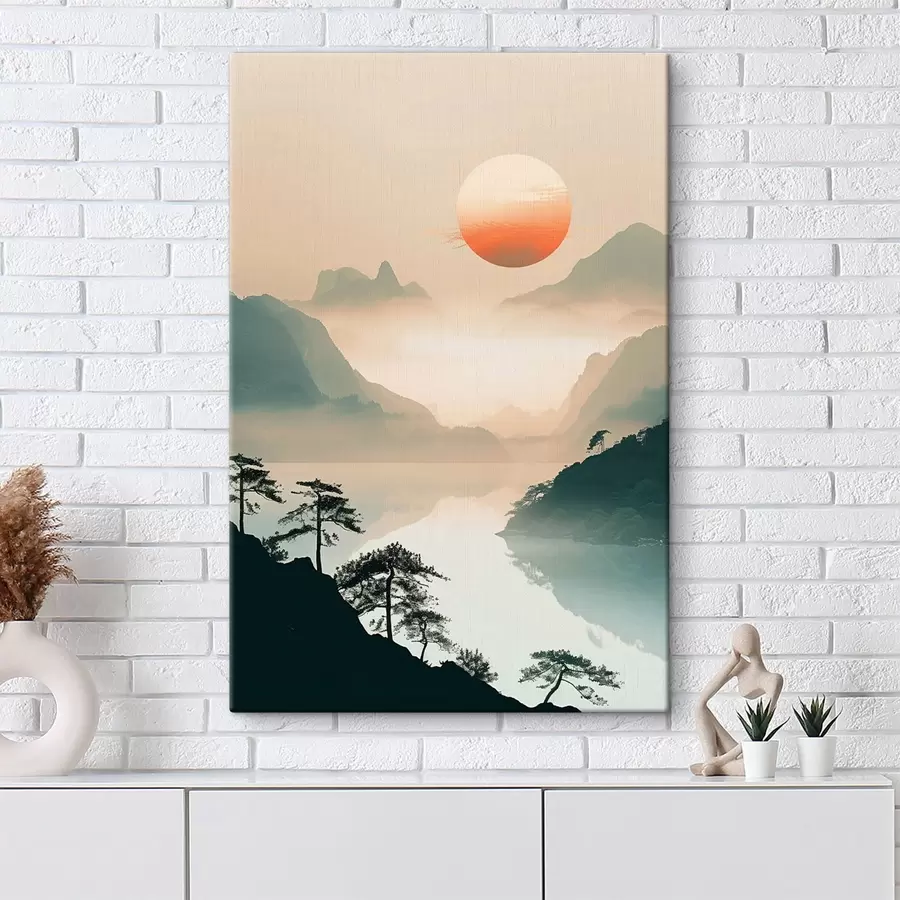 Tableau Branches de bambou, style oriental s48632