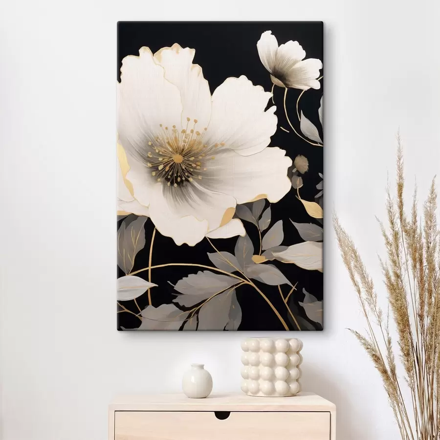 Tableau Fleurs monochromes s48634
