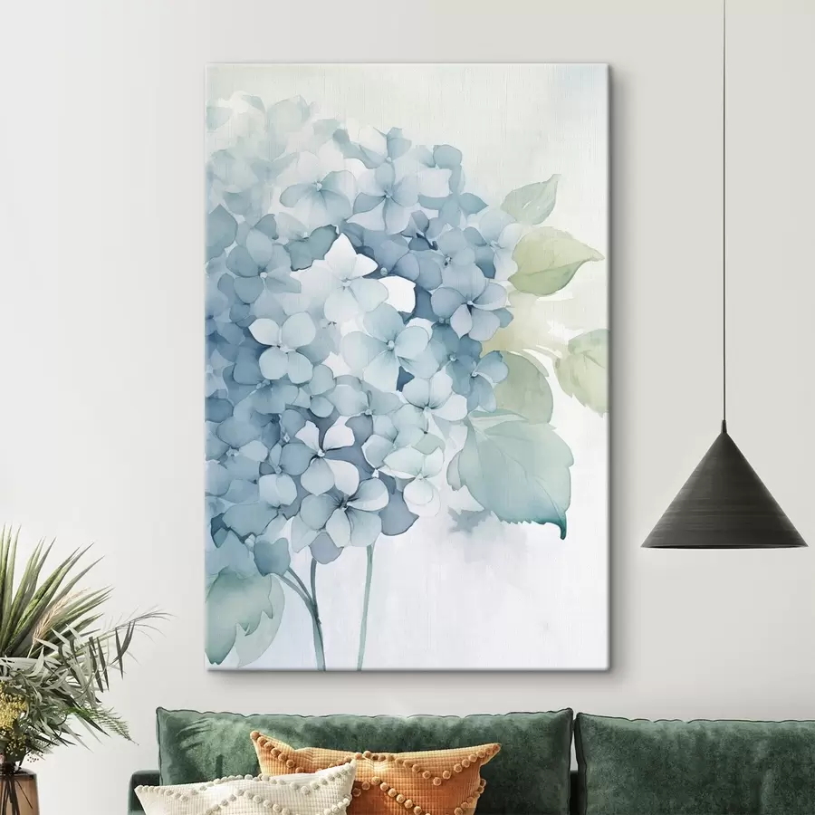 Tableau Hortensias bleus s48635