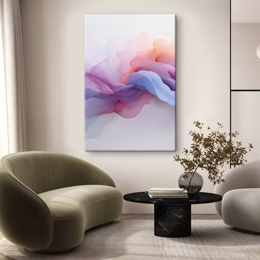 Tableau Abstrait rose et violet s48637