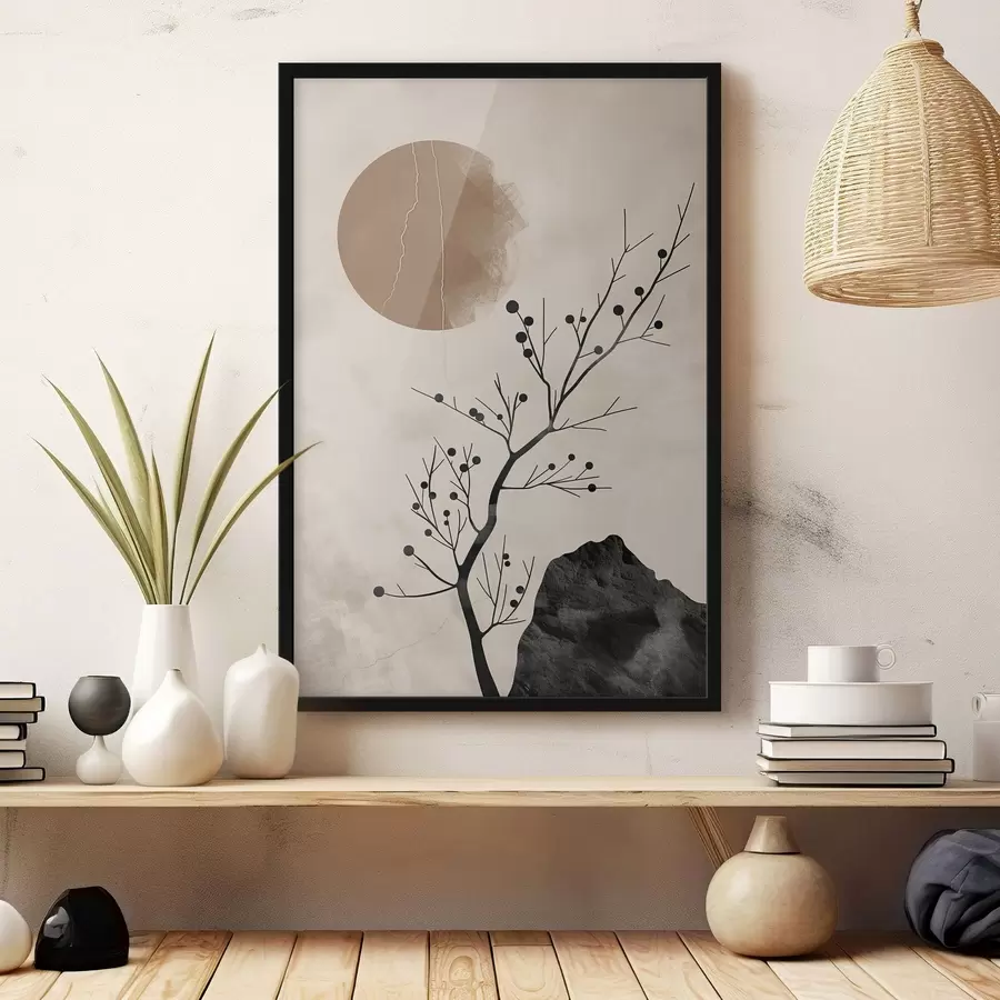 Papier peint À la japonaise, calme et équilibre f48631