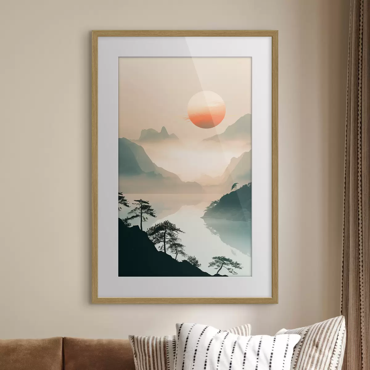 Poster Branches de bambou, style oriental f48632