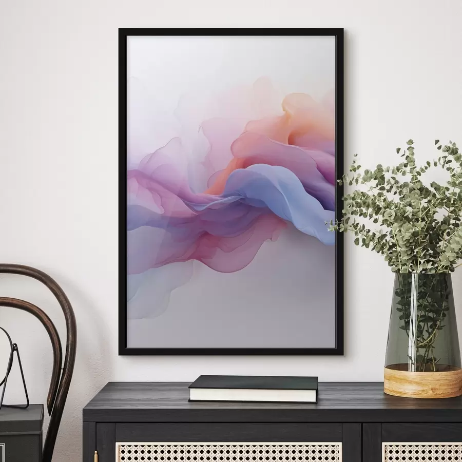 Papier peint Abstrait rose et violet f48637