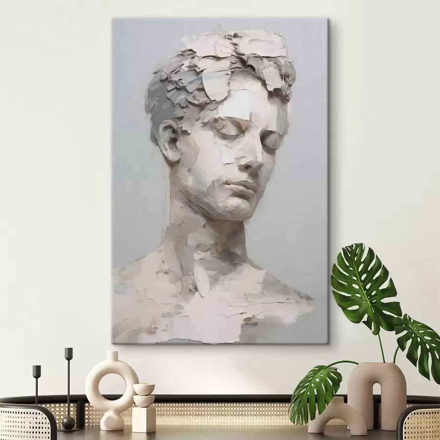 Tableau Buste antique d'un homme, imitation d'une peinture s48671