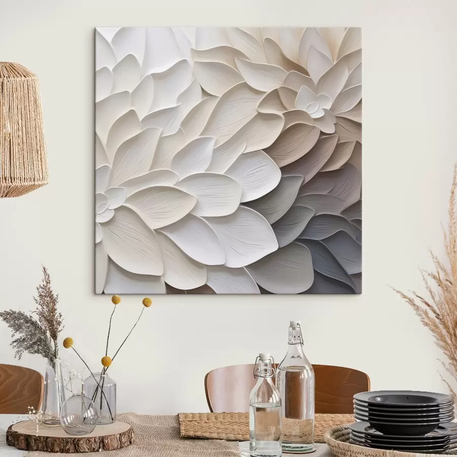 Tableau Imitation de peinture représentant des pétales abstraits s48677