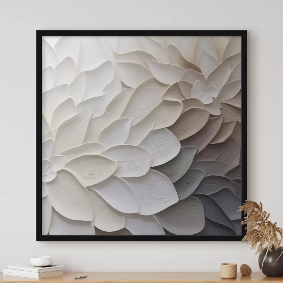 Papier peint Imitation de peinture représentant des pétales abstraits f48677