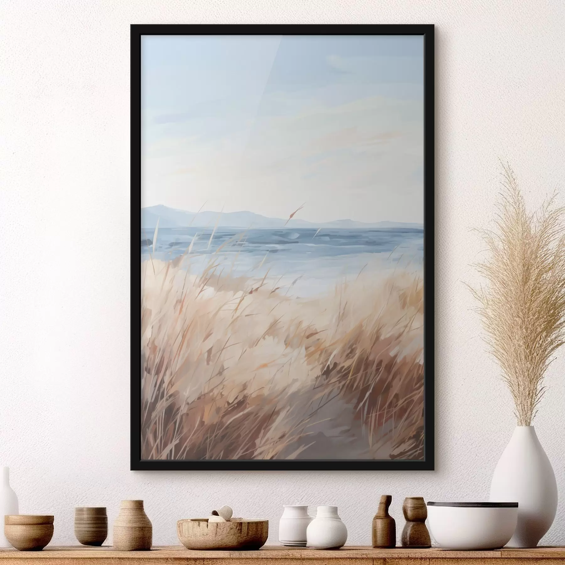 Papier peint Peinture représentant un paysage côtier f48678