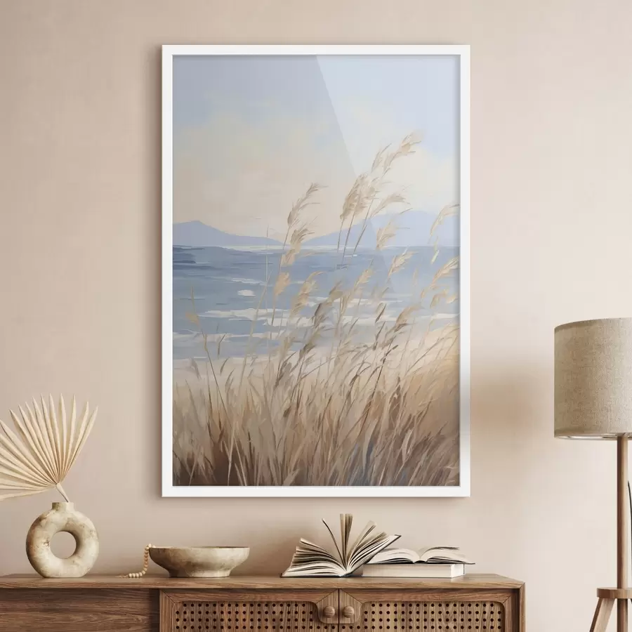 Papier peint Peinture représentant un paysage côtier f48679