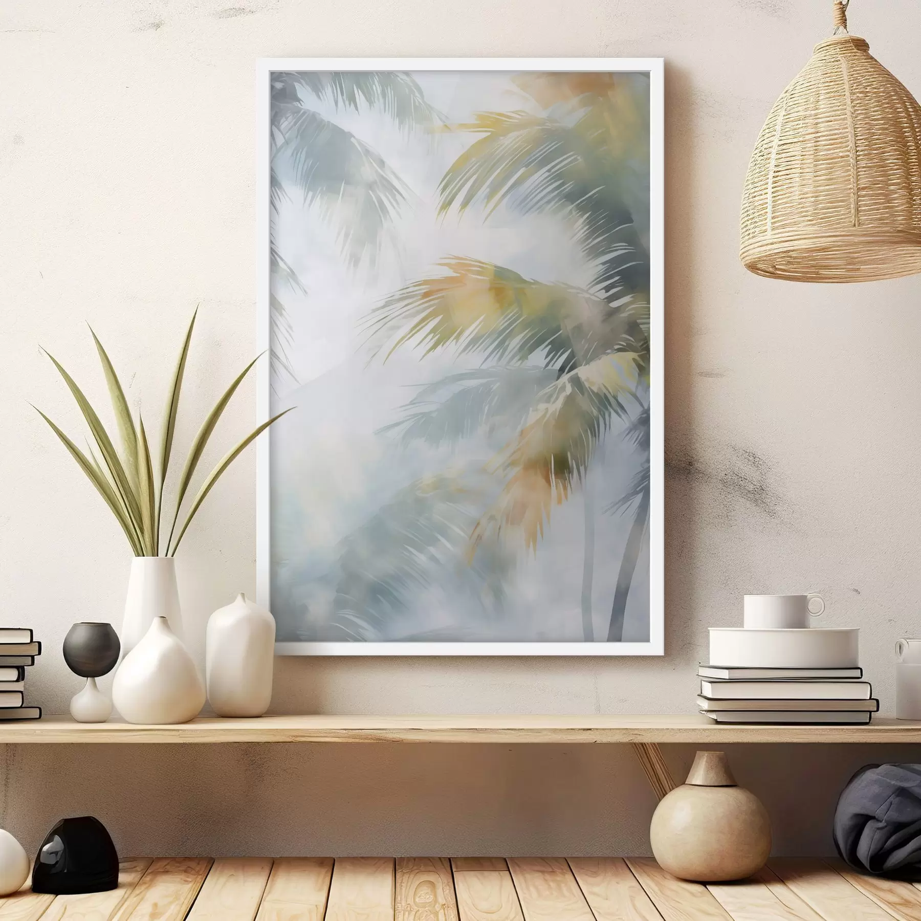 Papier peint Peinture abstraite imitant la végétation f48686