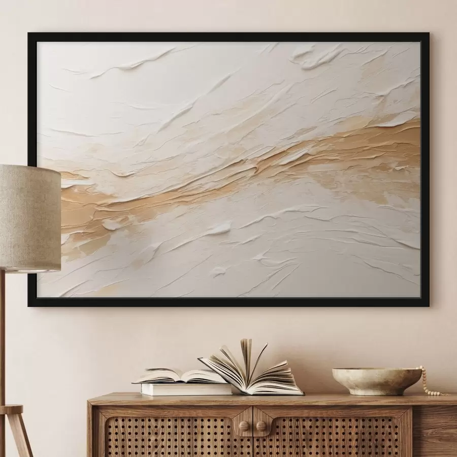 Papier peint Texture légère avec des touches de pinceau et des dégradés beiges f48616