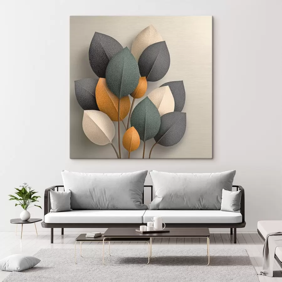 Papier peint Feuilles s48693