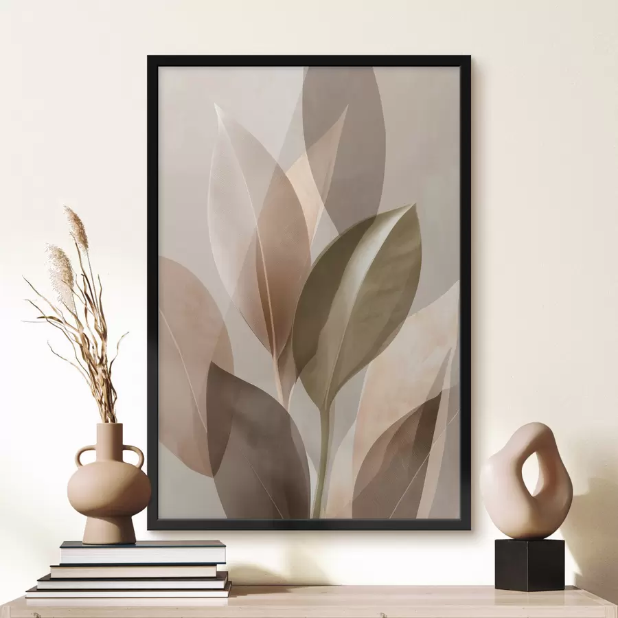 Papier peint Feuilles abstraites f48610