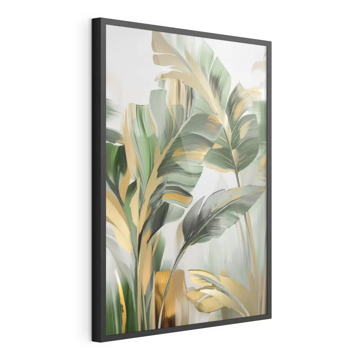 Poster Feuilles tropicales abstraites f48664